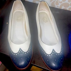 Navy female Oxford shoes!